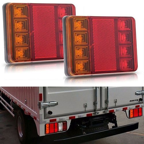 Feu Arrière Led 12v Dc Pour Voiture, Camion, Phare Arrière Étanche, Pièces D'avertissement Pour Remorque, Caravanes