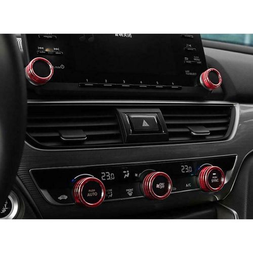 Tableau De Bord Circulaire Décoratif, Intérieur Rouge, Pour Honda Accord 2018 ? 2020, 5 Pièces, Meilleure Vente