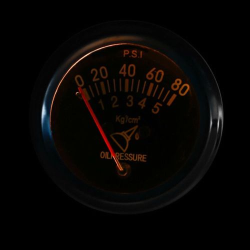 Manomètre À Pression À Huile, Mécanique Universel En Métal, 0   80 Psi, 1 Pièce