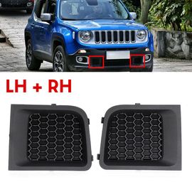 Couvercle De Calandre Noire Pour Jeep 15 18 Renegade, Pièces Avant Lh + Rh