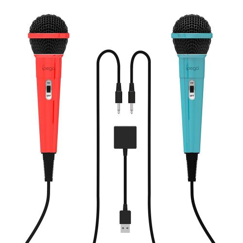 Microphone karaoké filaire 3.5mm, 2 pièces, pour Nintendo Switch, PS5, PS4,  Xbox One, ordinateur, enregistrement, condensateur