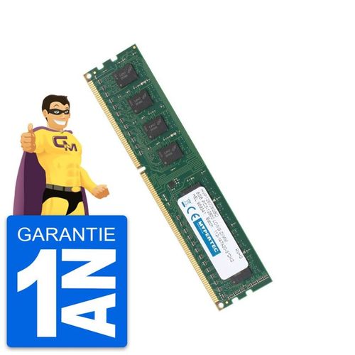 8Go RAM DDR3 PC3-12800U HyperTec HVP128008GBD DIMM 1600Mhz PC Bureau