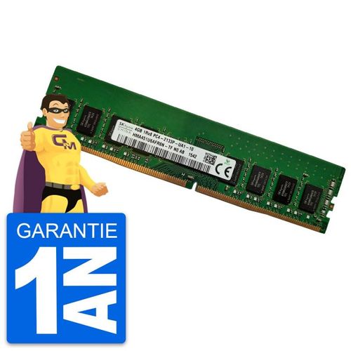 4Go RAM Hynix HMA451U6AFR8N-TF DDR4 DIMM PC4-17000U 2133MHz 1Rx8 1.2v CL15