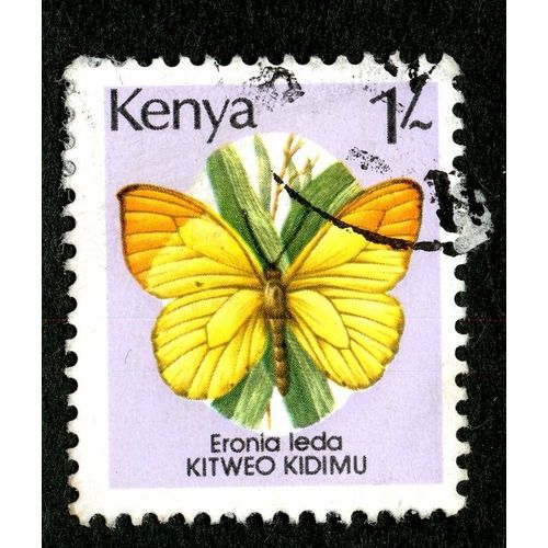 Timbre Oblitéré Kenya, Eronia Leda, Kitweo Kidimu, 1