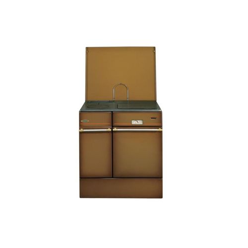 Godin - Cuisinière à bois 10kw brun foncé 240162BRUNFONCE