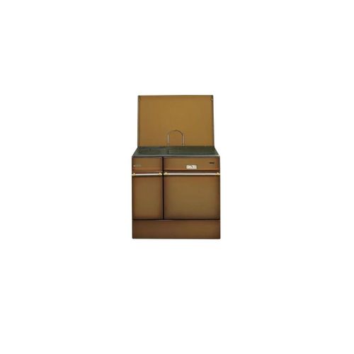 Godin - Cuisinière à bois 10.5 kw brun foncé poli 240163BRUNFONCEPOLI