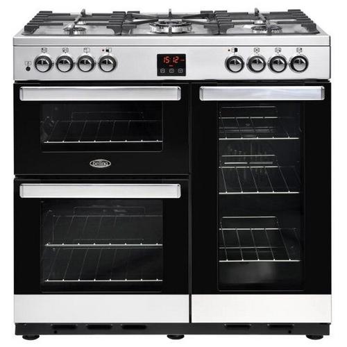 Belling - Piano de cuisson mixte 175l 5 feux inox pcentr90dfsta