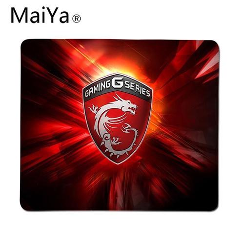 Maiya Top qualité MSI Dragon gamer tapis de jeu tapis de souris livraison gratuite grand tapis de so -A1-Lock Edge 25x29cm