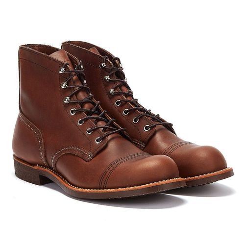 Red Wing Iron Ranger Homme Bottes Decontractee Ambre Marron