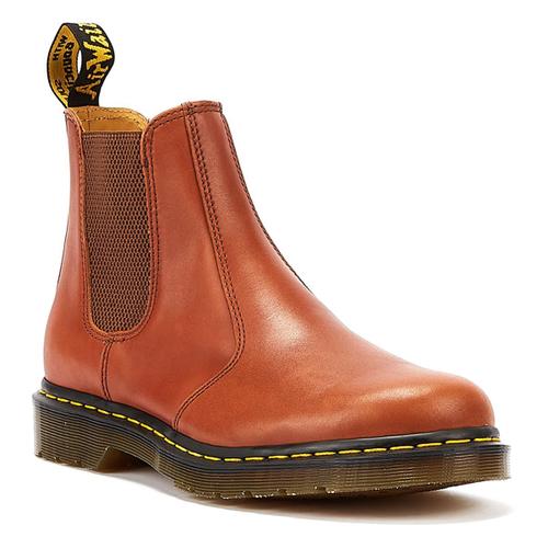 Dr. Martens 2976 Selle En Marbre Tan Bottes Marron Pour Hommes - 41