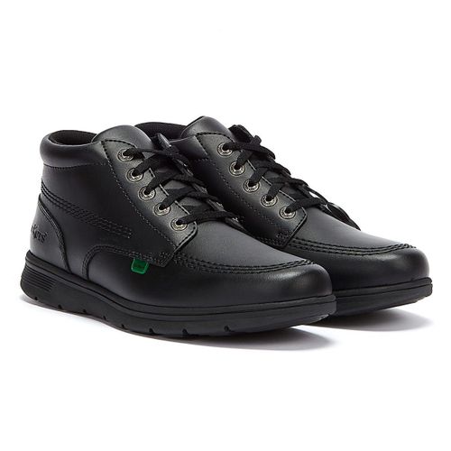 Kickers Kelland Lace Hi Bottes En Cuir Noir