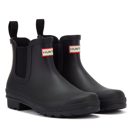Hunter Bottes Noires Pour Femmes Avec Logo Original De Chelsea Boot - 36