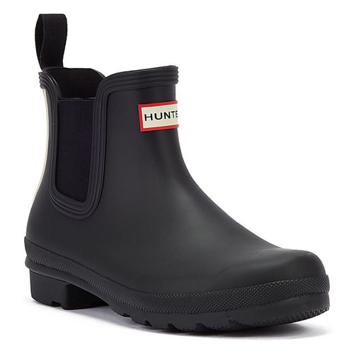 Hunter Bottes Noires Pour Femmes Avec Logo Original De Chelsea Boot - 37