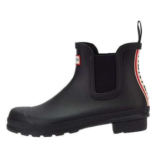 Hunter Bottes Noires Pour Femmes Avec Logo Original De Chelsea Boot