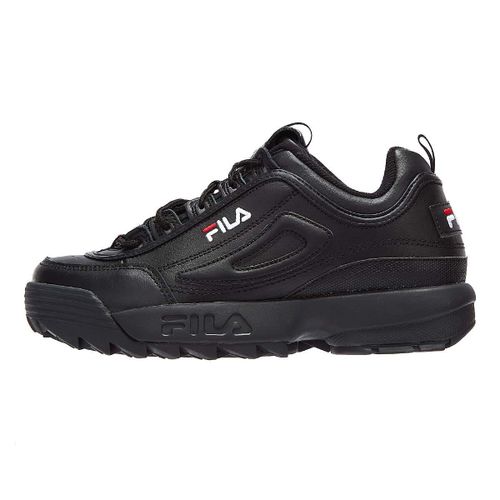 Fila Disruptor Ii Premium Black / White / Fila Red Trainers - 38 1/2