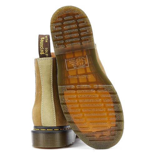 Dr. Martens Bottes En Daim Et En Nubuck Olive 2976 - 37