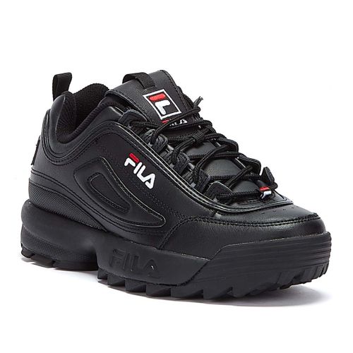 Fila Disruptor Ii Premium Black / White / Fila Red Trainers - 37