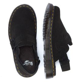 Dr. Martens Sandales Mules Noires En Daim Jorge Ii - 42