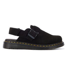 Dr. Martens Sandales Mules Noires En Daim Jorge Ii - 45