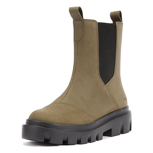 Toms Bottes En Cuir Pour Femme Rowan Couleur Olive - 36 1/2