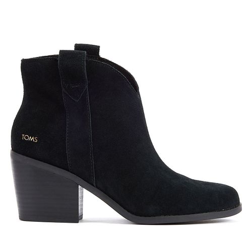 Toms Bottes Noires En Daim Constance Pour Femme - 38 1/2