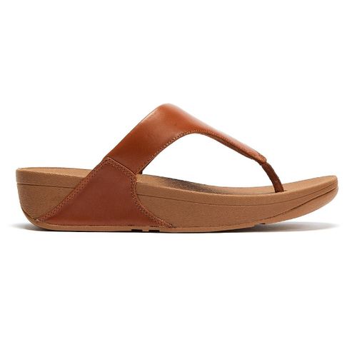 Fitflop Lulu Leather Womens Tan Sandals (Sandales En Cuir Pour Femmes) - 39