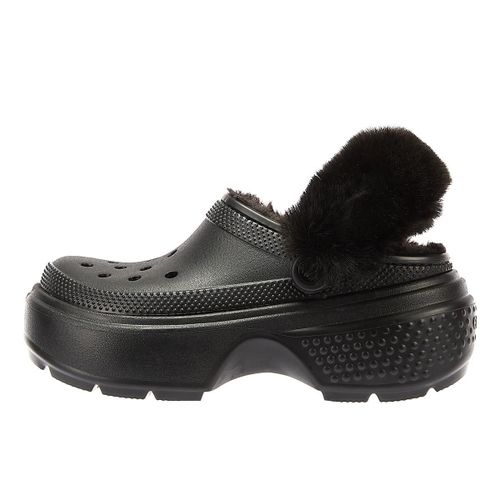 Crocs Sabots À Semelle Crantée Pour Femmes Couleur Noir
