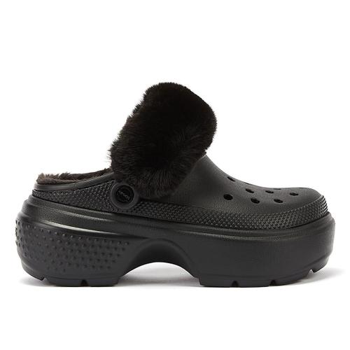 Crocs Sabots À Semelle Crantée Pour Femmes Couleur Noir