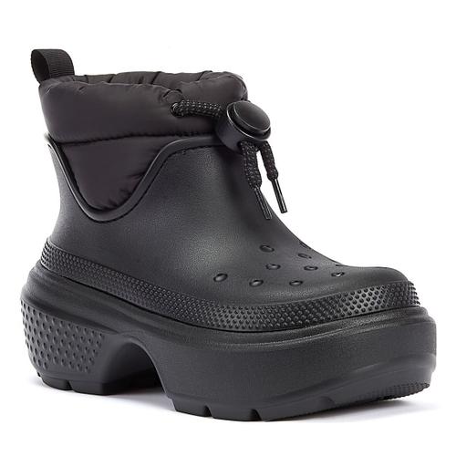 Crocs Bottines Noires Pour Femmes Stomp Puff