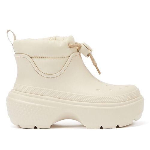 Crocs Bottes Blanches Pour Femmes Stomp Puff Boot Stucco
