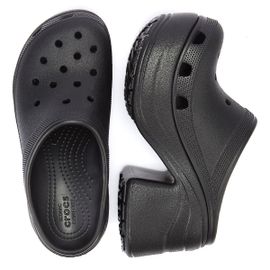 Sandales Noires Crocs Siren Clog Pour Femmes