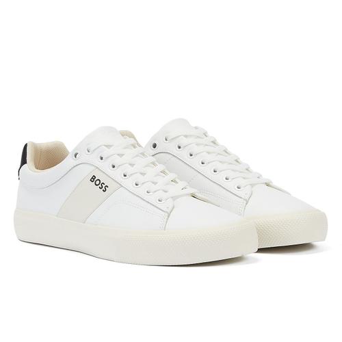 Boss Chaussures De Tennis Blanches Pour Hommes Aiden Open. - 41