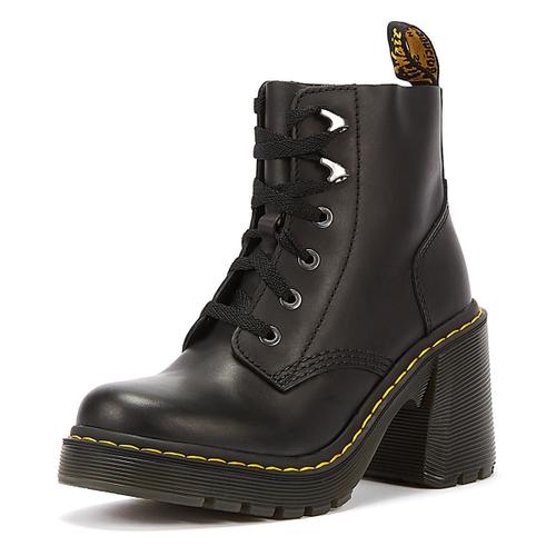 Dr. Martens Bottes Noires En Cuir Pour Femmes Jesy - 38