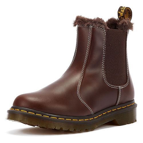 Dr. Martens 2976 Bottes Marron Pour Femmes Leonore À Enfiler - 38