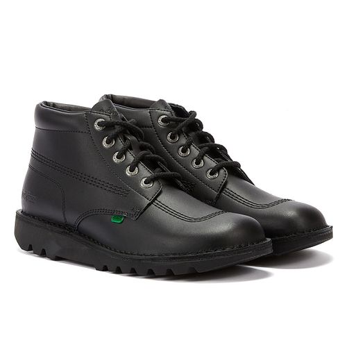 Kickers Kick Hi Mens Black Leather Ankle Boots - 40