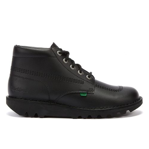 Kickers Kick Hi Mens Black Leather Ankle Boots - 43