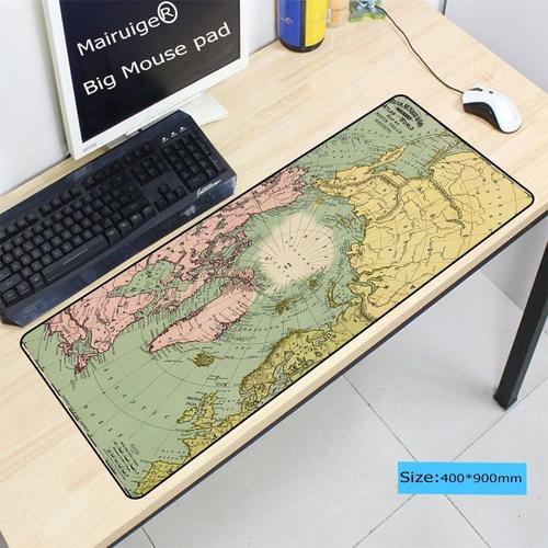 Mairuige ? grand tapis de souris lavable XXL, carte du monde souris d'ordinateur portable, en cao -300X700X2MM