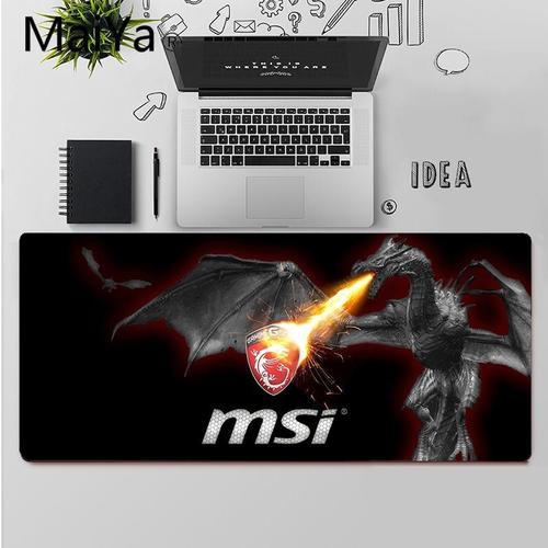 Maiya Top qualité MSI Dragon gamer tapis de jeu tapis de souris livraison gratuite grand tapis de so -A3-Lock Edge 30x80cm