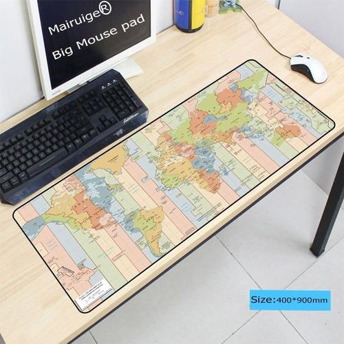 Mairuige ? grand tapis de souris lavable XXL, carte du monde souris d'ordinateur portable, en cao -300X800X2MM