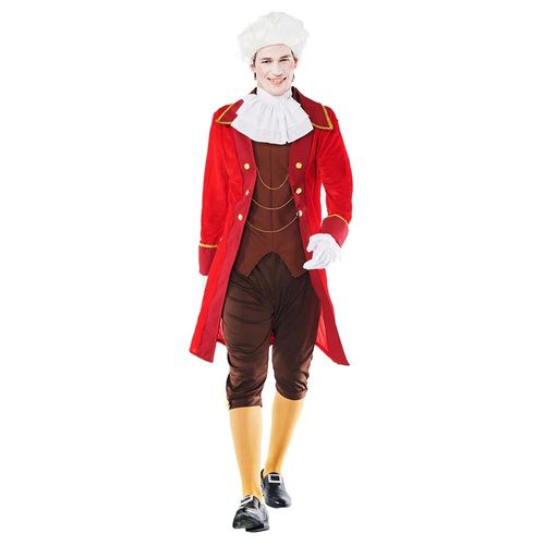 Déguisement Aristocrate Baroque Rouge Homme