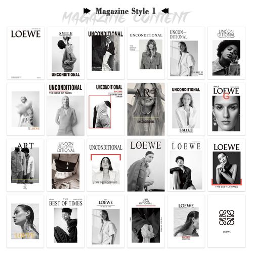Modèle de magazine de mode pour la photographie,accessoires de studio photo,décoration de fond,accessoires de vie,prise de vue,page 24 - Type WHITE-28x21cm