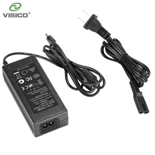 adaptateur de batterie,alimentation électrique pour Visico 5 4 Vision 4 ML300 Vision 5 Studio,sortie stroboscopique Flash 12.6V DC 2.0A - Type EU