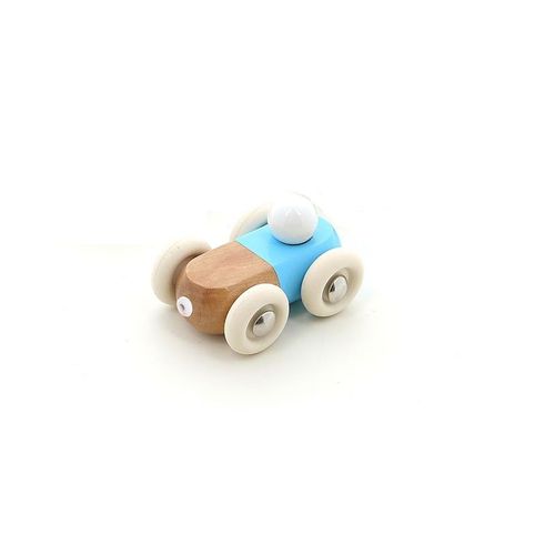 Mini Voiture En Bois Moit-Moit Bleue