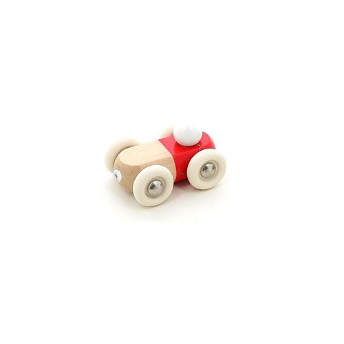 Mini Voiture En Bois Moit-Moit Rouge