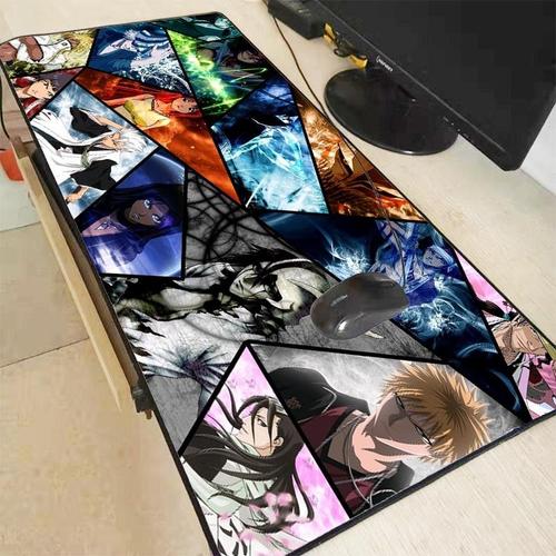 Mairuige ? grand tapis de souris de jeu dessin animé japonais Bleach, avec bord de verrouillage, pou -400X900X4MM