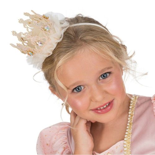 Serre-Tête Couronne Pierres Précieuses Reine Fille