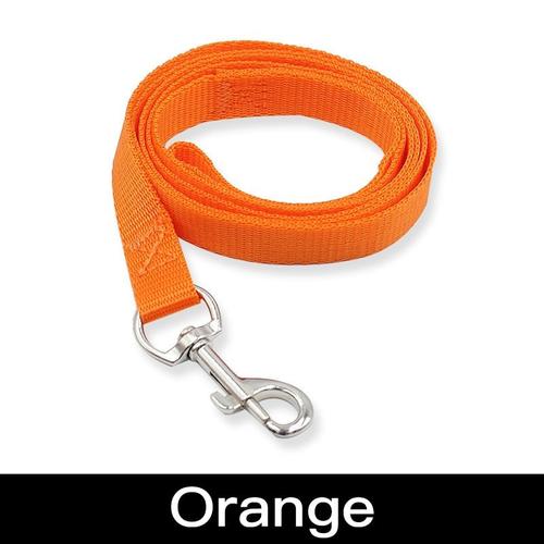 Laisse enrouleur pour gros chien 8 mètres en nylon orange