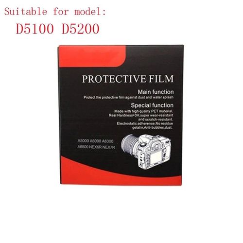 Protecteur d'écran d'appareil photo pour Nikon,Film de protection en verre trempé pour D3300 D3400 D7000 D7100 D7200 D5200 D5300 D5500 - Type D5100 D5200