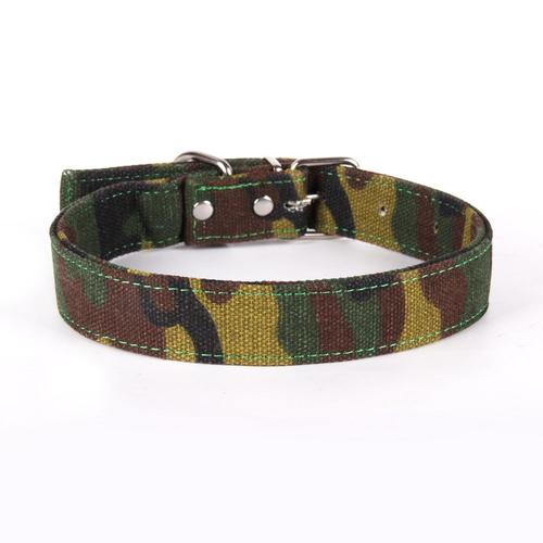 2.5x40cm -Camouflage Chiens Collier Collier Réglable Formation Collier Pour Animaux De Compagnie Tactique Militaire Grand Chien Coll