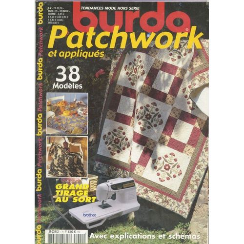 Burda Patchwork Et Appliqués - 38 Modèles - Hors Série 1h
